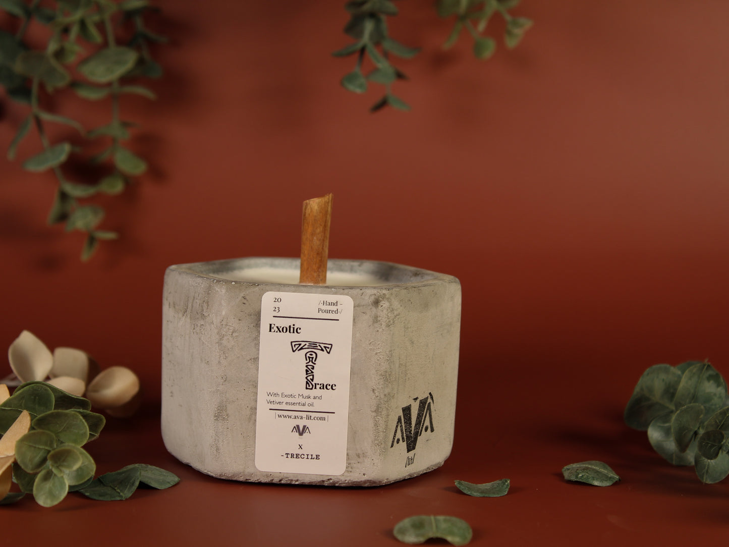Exotic Trace Concrete Candle